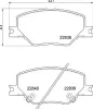 Bremsbelagsatz, Scheibenbremse Vorderachse BREMBO P 59 096
