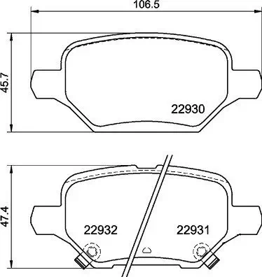 Bremsbelagsatz, Scheibenbremse BREMBO P 59 099