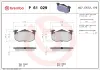 Bremsbelagsatz, Scheibenbremse BREMBO P 61 029