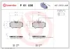 Bremsbelagsatz, Scheibenbremse Vorderachse BREMBO P 61 035 Bild Bremsbelagsatz, Scheibenbremse Vorderachse BREMBO P 61 035