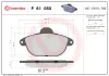 Bremsbelagsatz, Scheibenbremse Vorderachse BREMBO P 61 055 Bild Bremsbelagsatz, Scheibenbremse Vorderachse BREMBO P 61 055