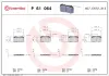 Bremsbelagsatz, Scheibenbremse Vorderachse BREMBO P 61 064 Bild Bremsbelagsatz, Scheibenbremse Vorderachse BREMBO P 61 064