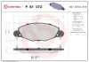 Bremsbelagsatz, Scheibenbremse Vorderachse BREMBO P 61 072 Bild Bremsbelagsatz, Scheibenbremse Vorderachse BREMBO P 61 072
