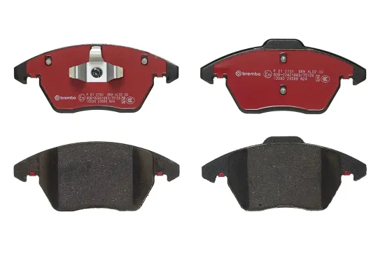 Bremsbelagsatz, Scheibenbremse Vorderachse BREMBO P 61 076X Bild Bremsbelagsatz, Scheibenbremse Vorderachse BREMBO P 61 076X