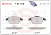 Bremsbelagsatz, Scheibenbremse Vorderachse BREMBO P 61 076 Bild Bremsbelagsatz, Scheibenbremse Vorderachse BREMBO P 61 076