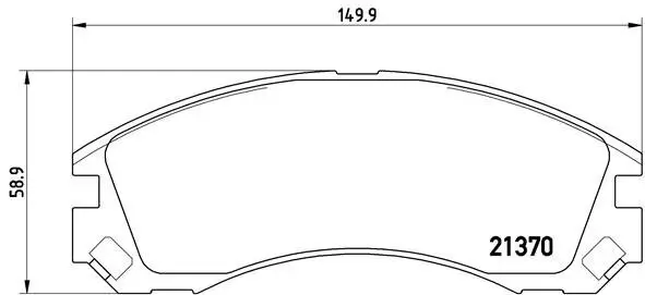 Bremsbelagsatz, Scheibenbremse Vorderachse BREMBO P 61 089