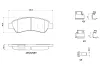 Bremsbelagsatz, Scheibenbremse Hinterachse BREMBO P 61 091G Bild Bremsbelagsatz, Scheibenbremse Hinterachse BREMBO P 61 091G