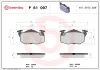 Bremsbelagsatz, Scheibenbremse Vorderachse BREMBO P 61 097 Bild Bremsbelagsatz, Scheibenbremse Vorderachse BREMBO P 61 097