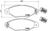 Bremsbelagsatz, Scheibenbremse Vorderachse BREMBO P 61 098 Bild Bremsbelagsatz, Scheibenbremse Vorderachse BREMBO P 61 098