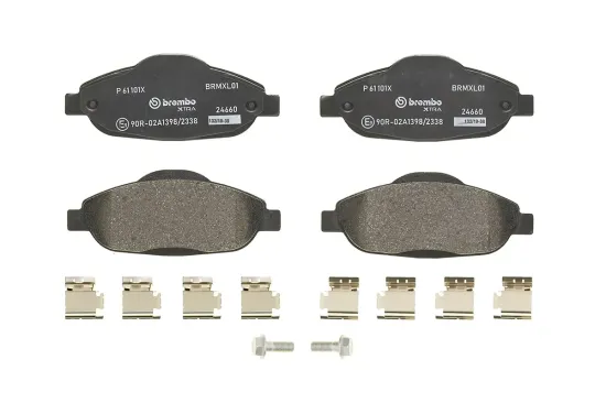 Bremsbelagsatz, Scheibenbremse Vorderachse BREMBO P 61 101X Bild Bremsbelagsatz, Scheibenbremse Vorderachse BREMBO P 61 101X