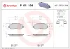 Bremsbelagsatz, Scheibenbremse Vorderachse BREMBO P 61 104 Bild Bremsbelagsatz, Scheibenbremse Vorderachse BREMBO P 61 104