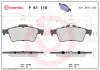 Bremsbelagsatz, Scheibenbremse Hinterachse BREMBO P 61 110 Bild Bremsbelagsatz, Scheibenbremse Hinterachse BREMBO P 61 110
