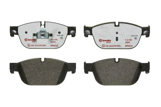 Bremsbelagsatz, Scheibenbremse Vorderachse BREMBO P 61 115X Bild Bremsbelagsatz, Scheibenbremse Vorderachse BREMBO P 61 115X