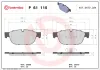 Bremsbelagsatz, Scheibenbremse Vorderachse BREMBO P 61 115 Bild Bremsbelagsatz, Scheibenbremse Vorderachse BREMBO P 61 115