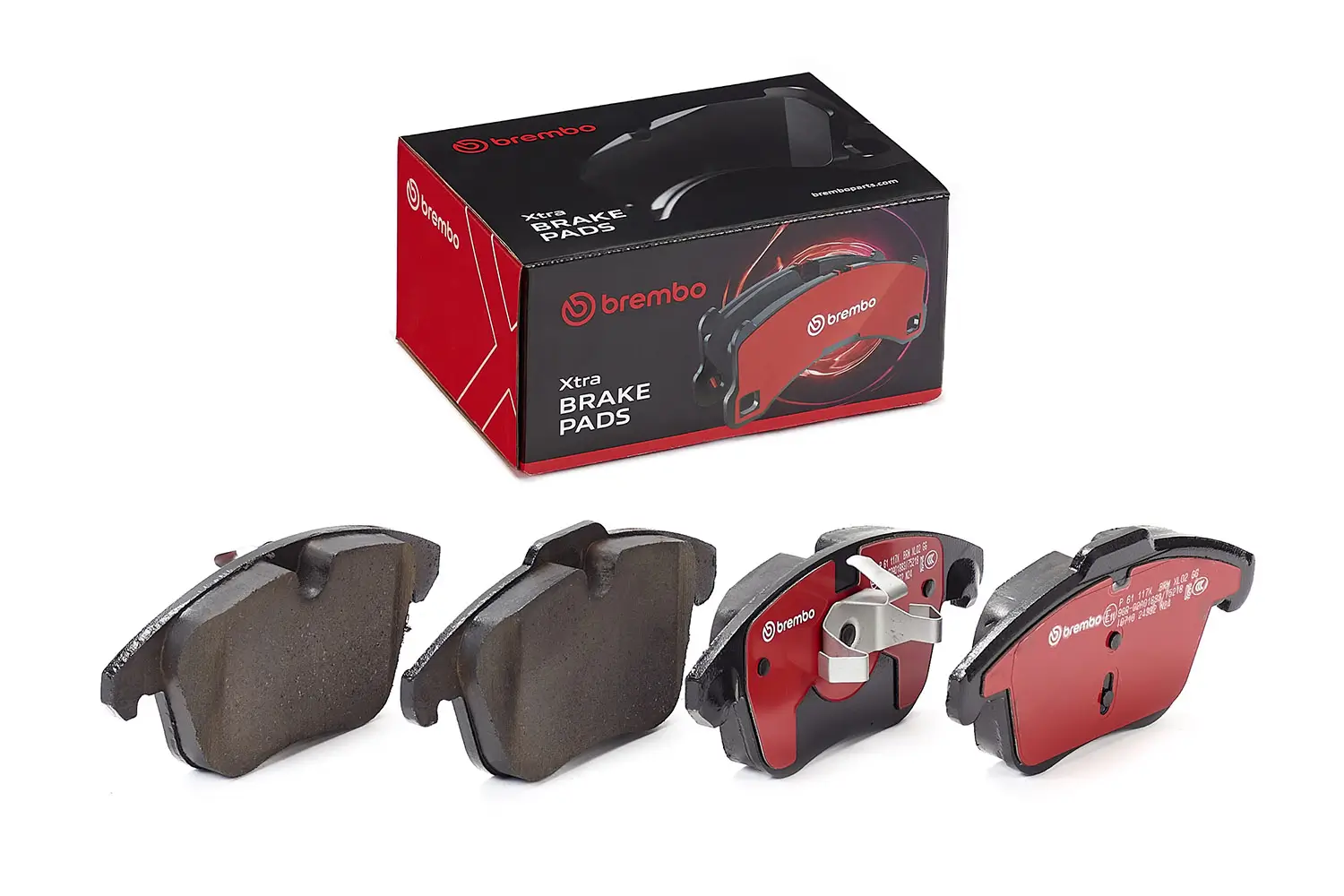 Bremsbelagsatz, Scheibenbremse Vorderachse BREMBO P 61 117X