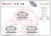 Bremsbelagsatz, Scheibenbremse Vorderachse BREMBO P 61 119 Bild Bremsbelagsatz, Scheibenbremse Vorderachse BREMBO P 61 119