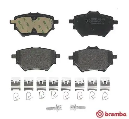 Bremsbelagsatz, Scheibenbremse Hinterachse BREMBO P 61 122 Bild Bremsbelagsatz, Scheibenbremse Hinterachse BREMBO P 61 122