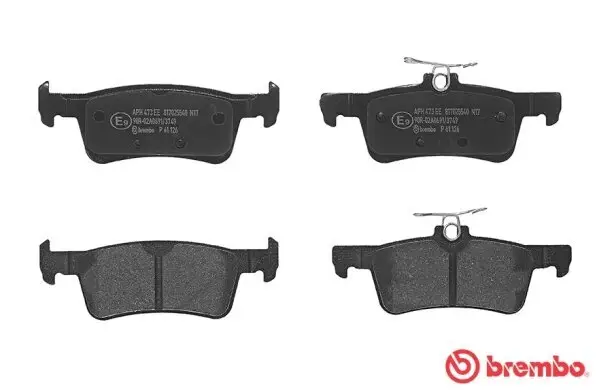 Bremsbelagsatz, Scheibenbremse BREMBO P 61 126 Bild Bremsbelagsatz, Scheibenbremse BREMBO P 61 126