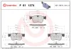 Bremsbelagsatz, Scheibenbremse Vorderachse BREMBO P 61 127X Bild Bremsbelagsatz, Scheibenbremse Vorderachse BREMBO P 61 127X