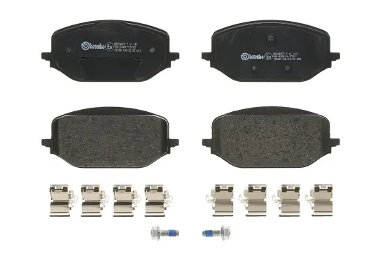 Bremsbelagsatz, Scheibenbremse Vorderachse BREMBO P 61 142 Bild Bremsbelagsatz, Scheibenbremse Vorderachse BREMBO P 61 142