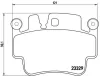 Bremsbelagsatz, Scheibenbremse BREMBO P 65 009