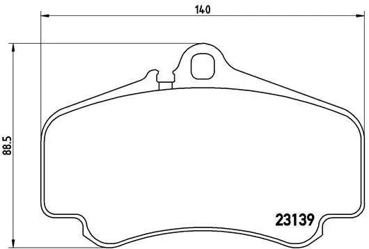 Bremsbelagsatz, Scheibenbremse Vorderachse BREMBO P 65 011