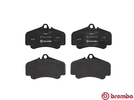 Bremsbelagsatz, Scheibenbremse Vorderachse BREMBO P 65 011 Bild Bremsbelagsatz, Scheibenbremse Vorderachse BREMBO P 65 011