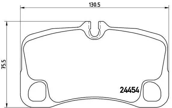 Bremsbelagsatz, Scheibenbremse Hinterachse BREMBO P 65 013