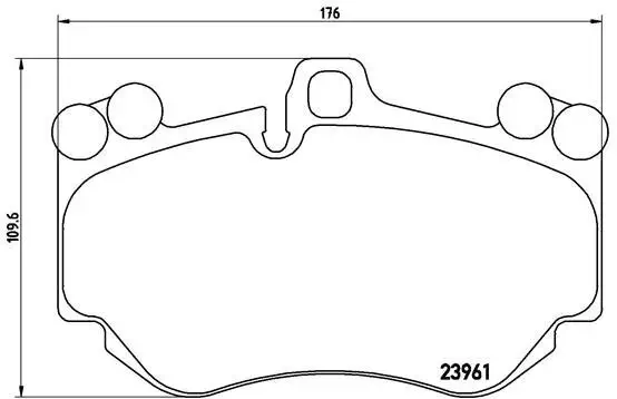 Bremsbelagsatz, Scheibenbremse BREMBO P 65 016