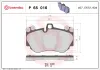 Bremsbelagsatz, Scheibenbremse Vorderachse BREMBO P 65 016 Bild Bremsbelagsatz, Scheibenbremse Vorderachse BREMBO P 65 016