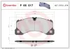 Bremsbelagsatz, Scheibenbremse Vorderachse BREMBO P 65 017