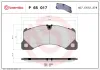 Bremsbelagsatz, Scheibenbremse Vorderachse BREMBO P 65 017 Bild Bremsbelagsatz, Scheibenbremse Vorderachse BREMBO P 65 017