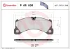 Bremsbelagsatz, Scheibenbremse Vorderachse BREMBO P 65 026
