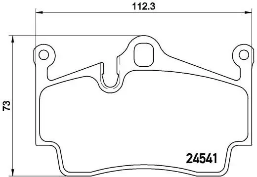 Bremsbelagsatz, Scheibenbremse Hinterachse BREMBO P 65 028