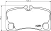 Bremsbelagsatz, Scheibenbremse Hinterachse BREMBO P 65 035 Bild Bremsbelagsatz, Scheibenbremse Hinterachse BREMBO P 65 035