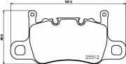 Bremsbelagsatz, Scheibenbremse Hinterachse BREMBO P 65 037