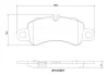 Bremsbelagsatz, Scheibenbremse Vorderachse BREMBO P 65 041