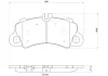 Bremsbelagsatz, Scheibenbremse Vorderachse BREMBO P 65 043X Bild Bremsbelagsatz, Scheibenbremse Vorderachse BREMBO P 65 043X