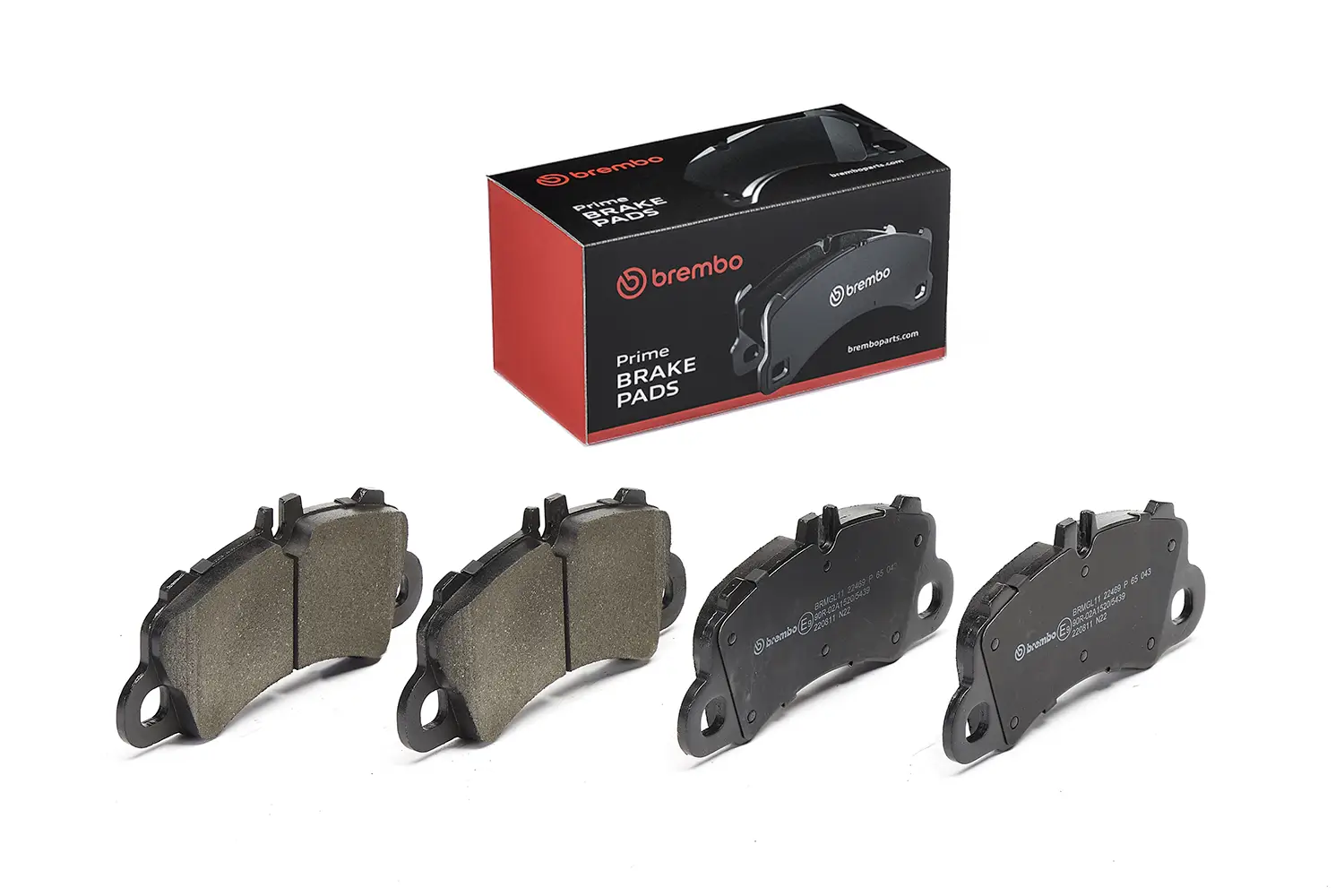 Bremsbelagsatz, Scheibenbremse Vorderachse BREMBO P 65 043