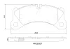 Bremsbelagsatz, Scheibenbremse Vorderachse BREMBO P 65 047 Bild Bremsbelagsatz, Scheibenbremse Vorderachse BREMBO P 65 047