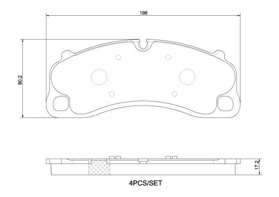 Bremsbelagsatz, Scheibenbremse Vorderachse BREMBO P 65 048 Bild Bremsbelagsatz, Scheibenbremse Vorderachse BREMBO P 65 048