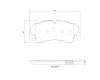 Bremsbelagsatz, Scheibenbremse Vorderachse BREMBO P 65 054