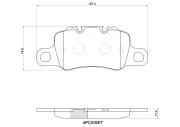 Bremsbelagsatz, Scheibenbremse Hinterachse BREMBO P 65 055
