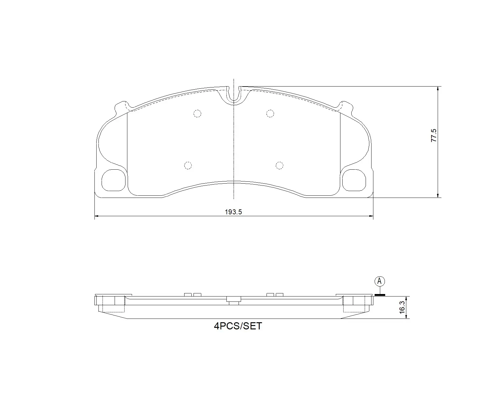 Bremsbelagsatz, Scheibenbremse Vorderachse BREMBO P 65 059