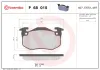 Bremsbelagsatz, Scheibenbremse Vorderachse BREMBO P 68 015 Bild Bremsbelagsatz, Scheibenbremse Vorderachse BREMBO P 68 015