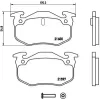 Bremsbelagsatz, Scheibenbremse Hinterachse BREMBO P 68 018 Bild Bremsbelagsatz, Scheibenbremse Hinterachse BREMBO P 68 018