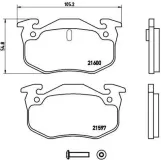 Bremsbelagsatz, Scheibenbremse BREMBO P 68 018