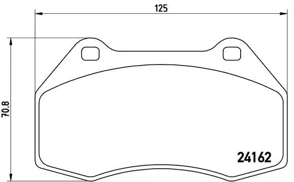 Bremsbelagsatz, Scheibenbremse BREMBO P 68 036