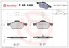 Bremsbelagsatz, Scheibenbremse Vorderachse BREMBO P 68 048X Bild Bremsbelagsatz, Scheibenbremse Vorderachse BREMBO P 68 048X