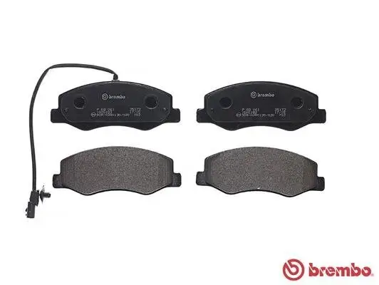 Bremsbelagsatz, Scheibenbremse Hinterachse BREMBO P 68 061 Bild Bremsbelagsatz, Scheibenbremse Hinterachse BREMBO P 68 061
